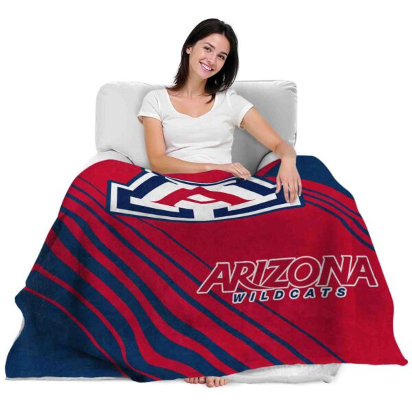 arizona wildcats diagonal stripes red blanket latest model