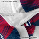 arizona wildcats diagonal stripes red blanket premium grade