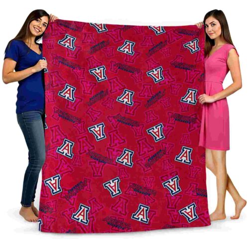 arizona wildcats diehard fans red blanket fashion forward