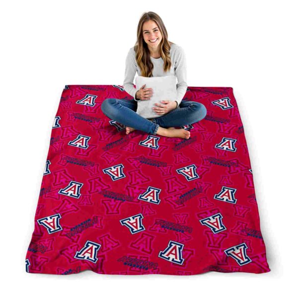 arizona wildcats diehard fans red blanket high quality