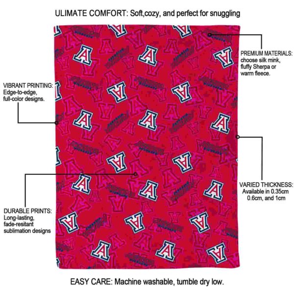 arizona wildcats diehard fans red blanket new arrival