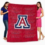 arizona wildcats fan pride red blanket fashion forward