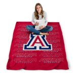arizona wildcats fan pride red blanket high quality