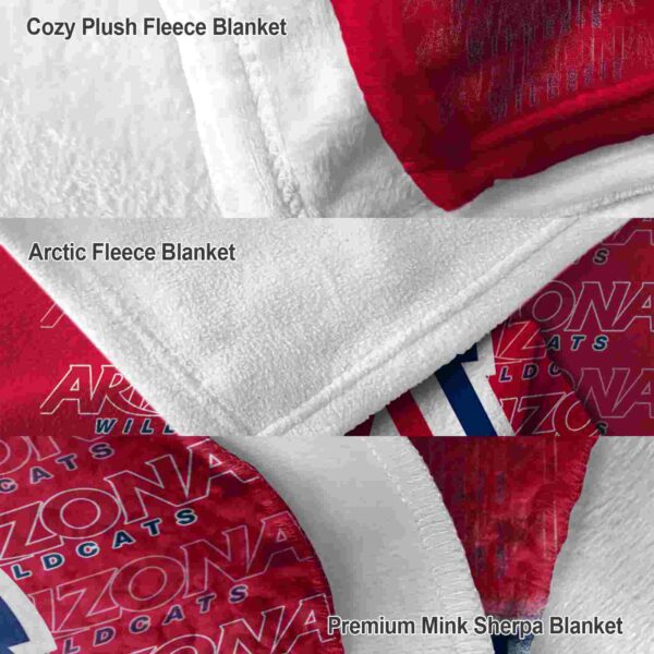 arizona wildcats fan pride red blanket premium grade