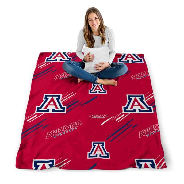 arizona wildcats fan spirit red blanket high quality