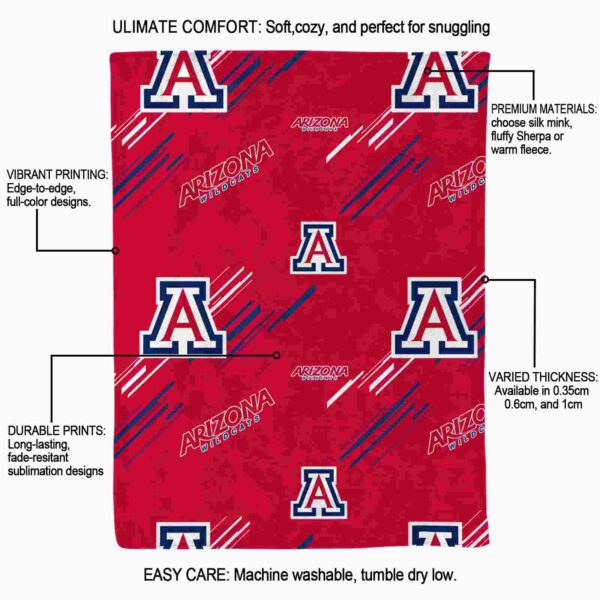 arizona wildcats fan spirit red blanket new arrival