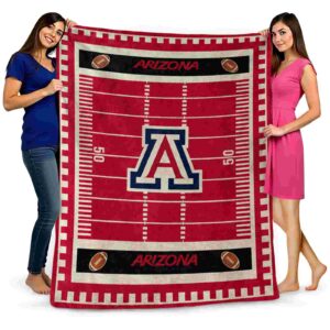 arizona wildcats football field red blanket fashion forward