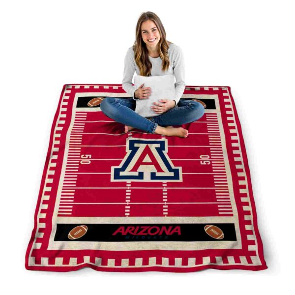 arizona wildcats football field red blanket high quality