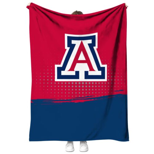 arizona wildcats gradient dots red blanket best selling