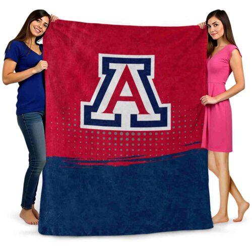 arizona wildcats gradient dots red blanket fashion forward
