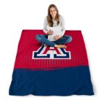 arizona wildcats gradient dots red blanket high quality