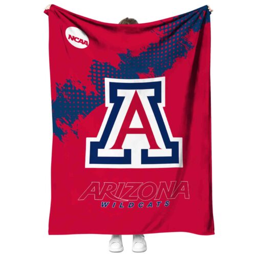 arizona wildcats grunge texture red blanket best selling
