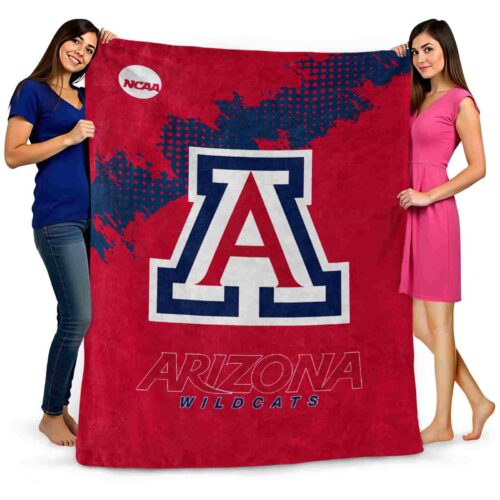 arizona wildcats grunge texture red blanket fashion forward
