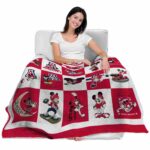 arizona wildcats mickey minnie red white blanket latest model