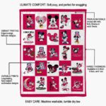 arizona wildcats mickey minnie red white blanket new arrival