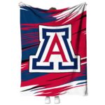 arizona wildcats paint streaks red white blanket best selling