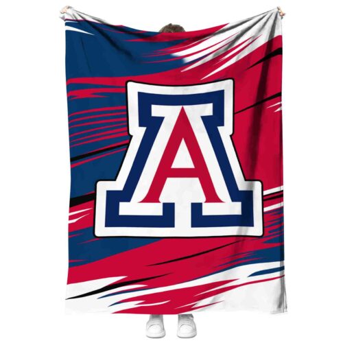 arizona wildcats paint streaks red white blanket best selling