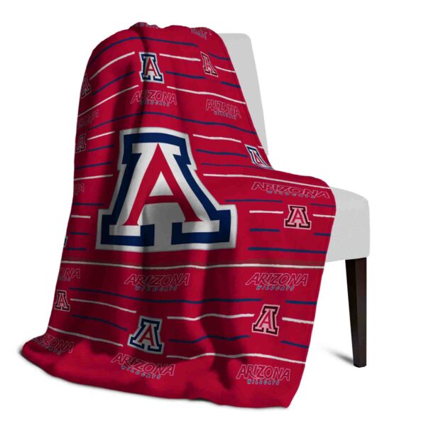 arizona wildcats striped pattern red blanket top rated