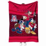arizona wildcats three musketeers red blanket best selling