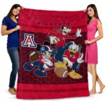 arizona wildcats three musketeers red blanket best selling
