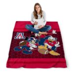 arizona wildcats three musketeers red blanket best selling