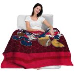 arizona wildcats three musketeers red blanket best selling
