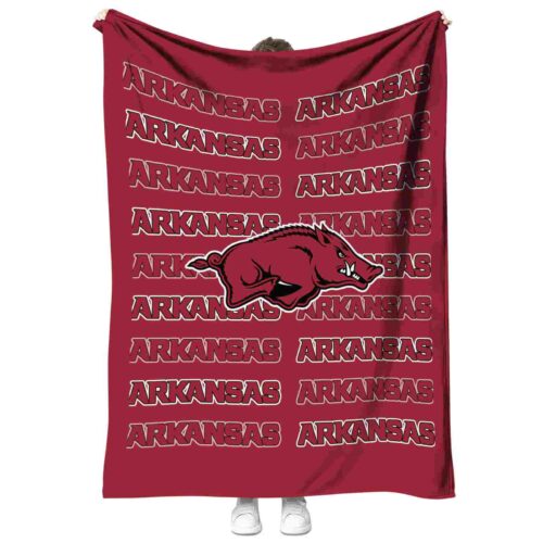 arkansas razorbacks fan pride red blanket best selling