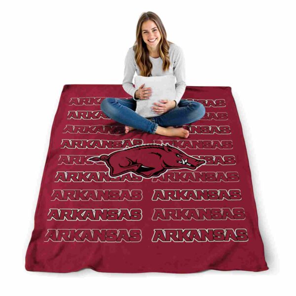 arkansas razorbacks fan pride red blanket high quality