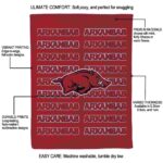 arkansas razorbacks fan pride red blanket new arrival