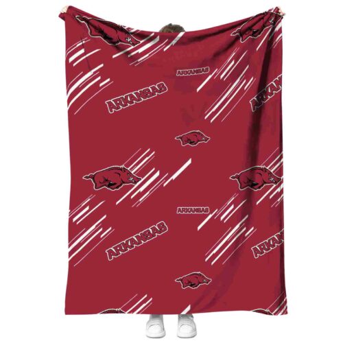 arkansas razorbacks fan spirit red blanket best selling