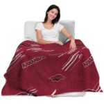 arkansas razorbacks fan spirit red blanket best selling