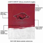 arkansas razorbacks gradient dots red blanket new arrival