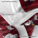 arkansas razorbacks three musketeers red blanket premium grade
