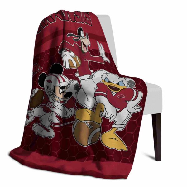 arkansas razorbacks three musketeers red blanket top rated