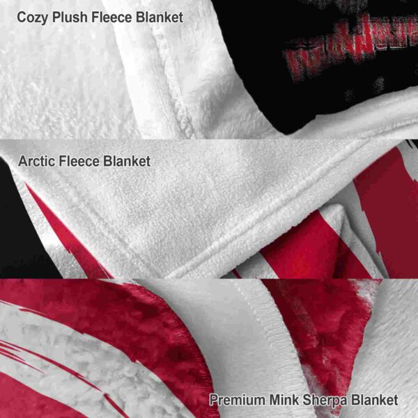 arkansas state red wolves brushstrokes scarlet white blanket premium grade