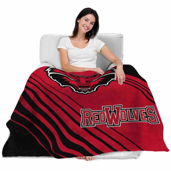 arkansas state red wolves diagonal stripes scarlet blanket latest model