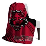 arkansas state red wolves diagonal stripes scarlet blanket top rated