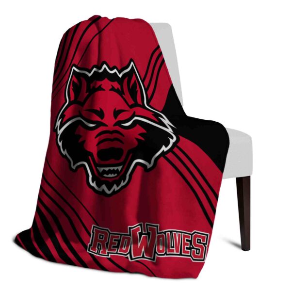 arkansas state red wolves diagonal stripes scarlet blanket top rated