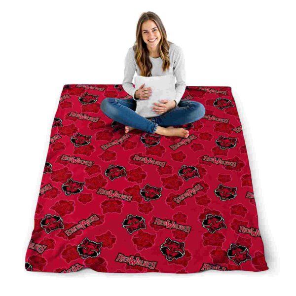arkansas state red wolves diehard fans scarlet blanket high quality