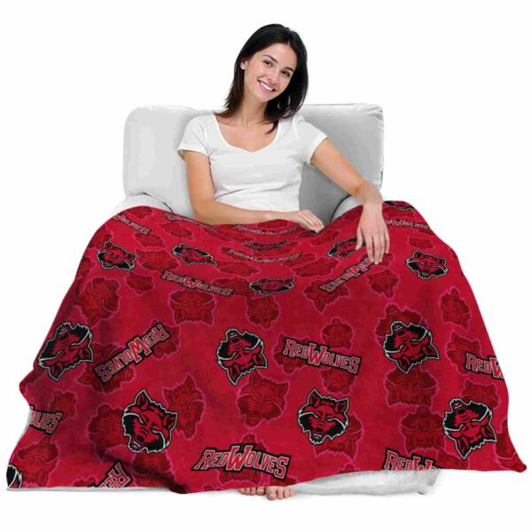 arkansas state red wolves diehard fans scarlet blanket latest model