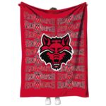 arkansas state red wolves fan pride scarlet blanket best selling