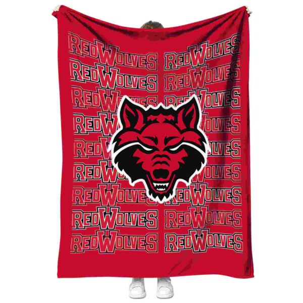 arkansas state red wolves fan pride scarlet blanket best selling