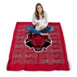 arkansas state red wolves fan pride scarlet blanket high quality