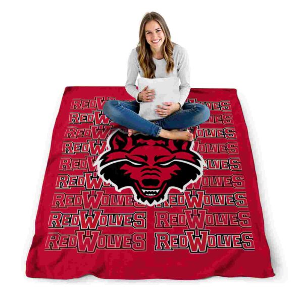 arkansas state red wolves fan pride scarlet blanket high quality