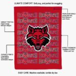 arkansas state red wolves fan pride scarlet blanket new arrival