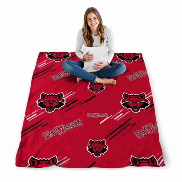 arkansas state red wolves fan spirit scarlet blanket high quality