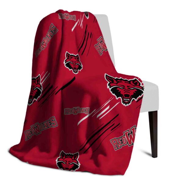 arkansas state red wolves fan spirit scarlet blanket top rated