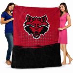 arkansas state red wolves gradient dots scarlet blanket fashion forward
