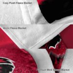 arkansas state red wolves gradient dots scarlet blanket premium grade