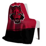 arkansas state red wolves gradient dots scarlet blanket top rated